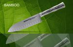 SBA-0093 Нож кухонный "Samura Bamboo" Сантоку 137мм, AUS-8