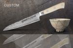 SCU-0023 Нож кухонный "Samura Custom" универсальный с рукоятью из кориана 150 мм, VG-10