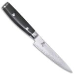 Японский кухонный нож YAXELL YA36007 для тонкой нарезки серия "RAN ", длина клинка 18 см, дамасская сталь 69 слоев